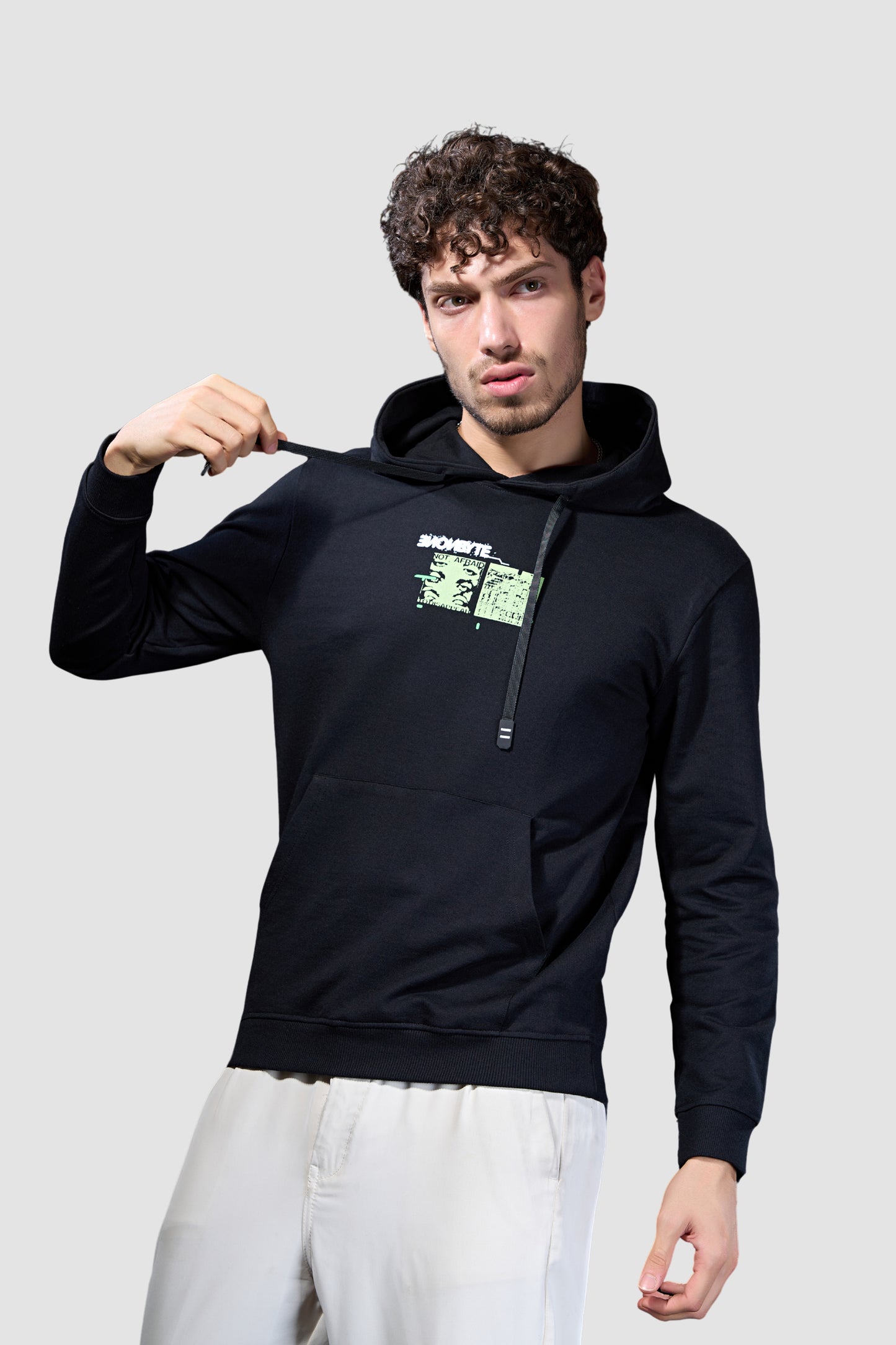 Black Nonebyte - Full Sleeve Hoodie