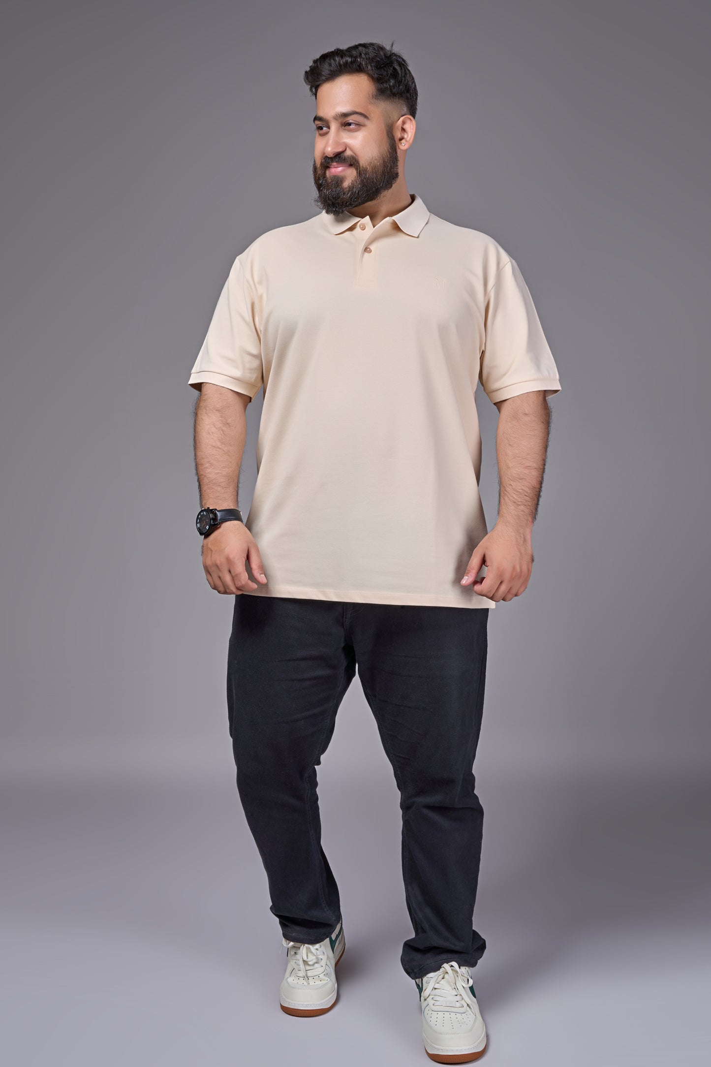 W.Pink - Cotton Pique Polo Plus Size