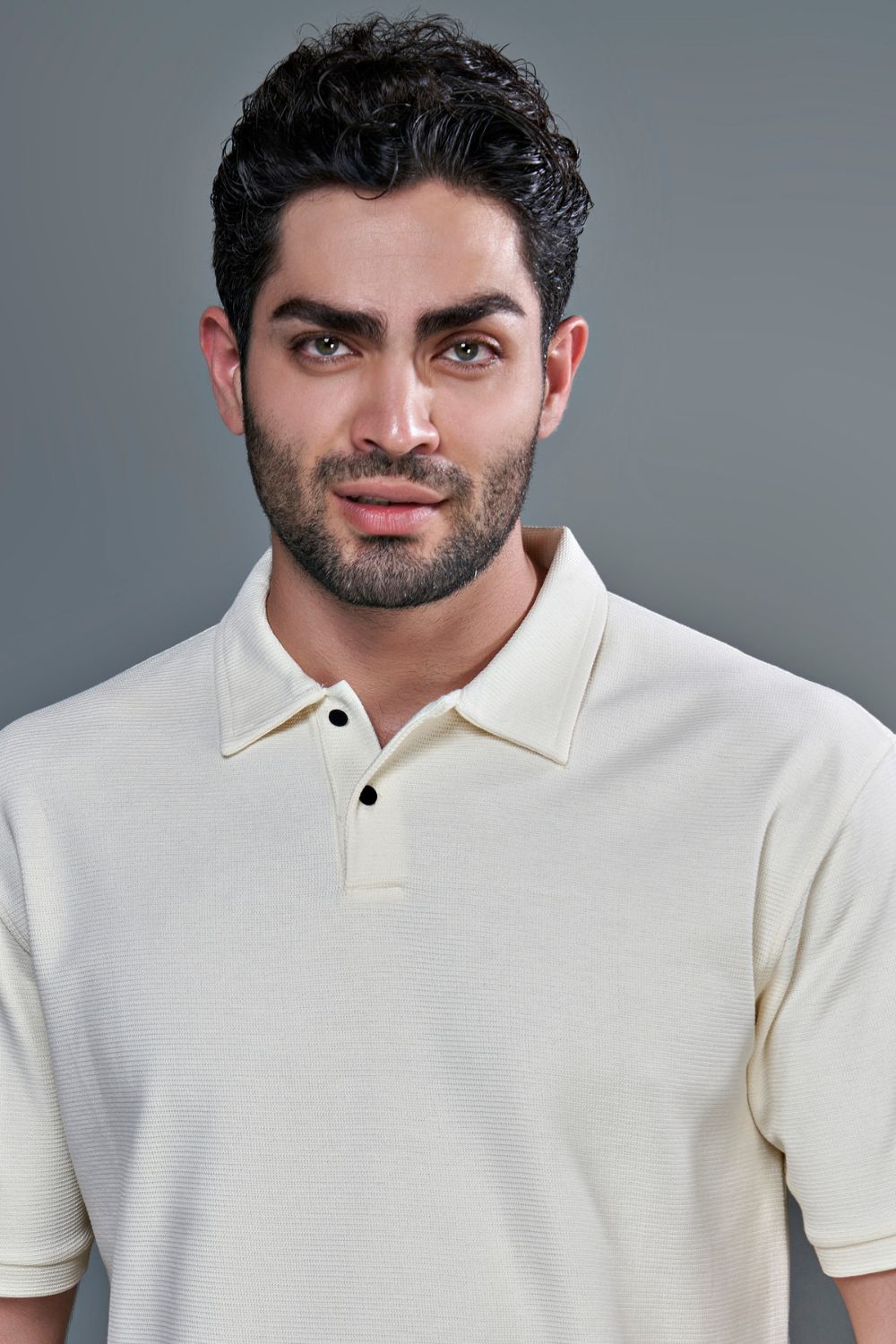 Crafted Polo - Powder White Maxzone Clothing
