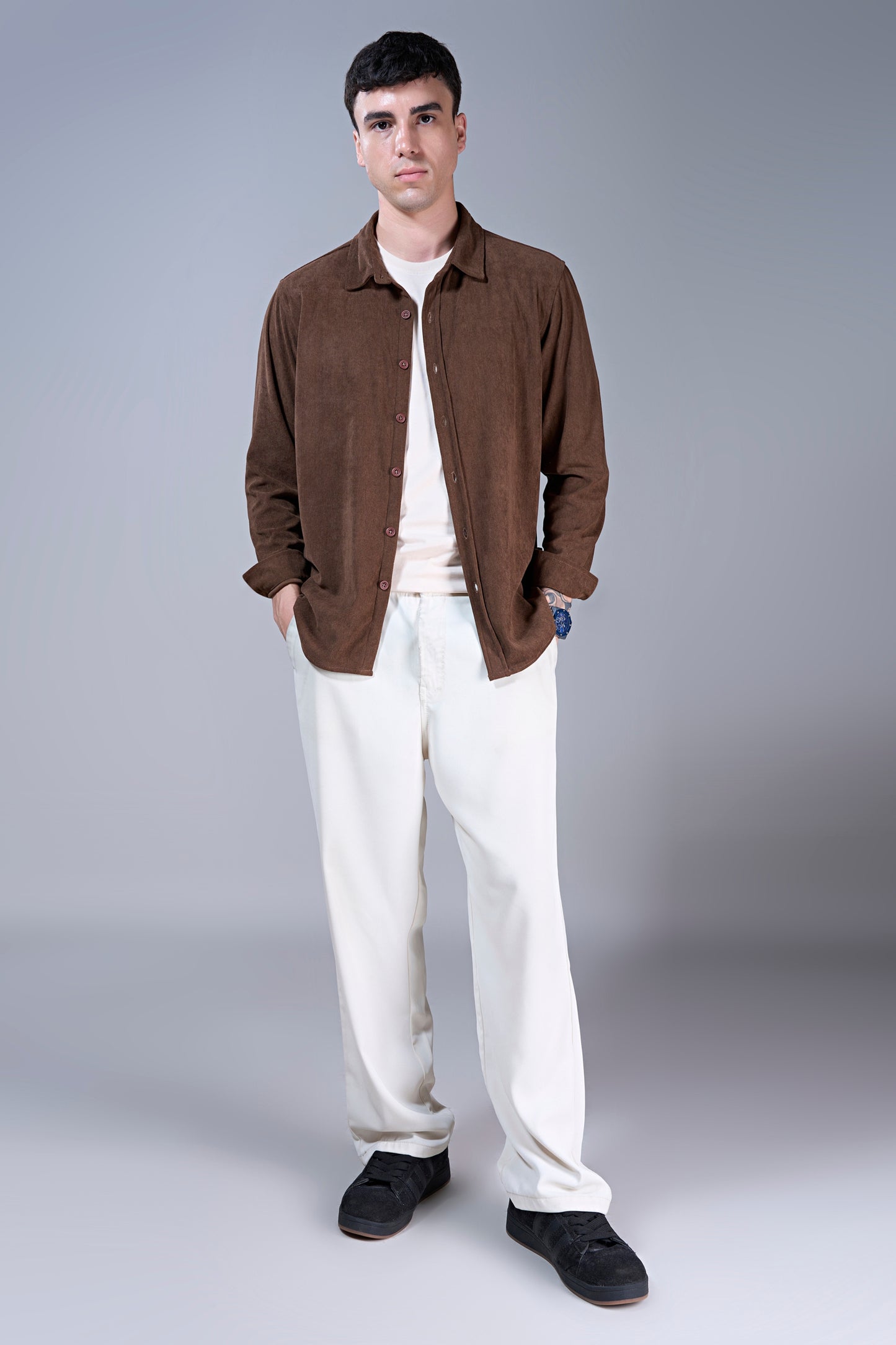 Brown - Corduroy Shirt