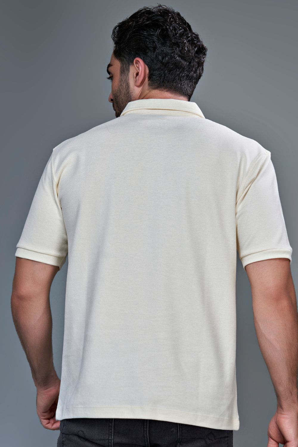 Crafted Polo - Powder White Maxzone Clothing
