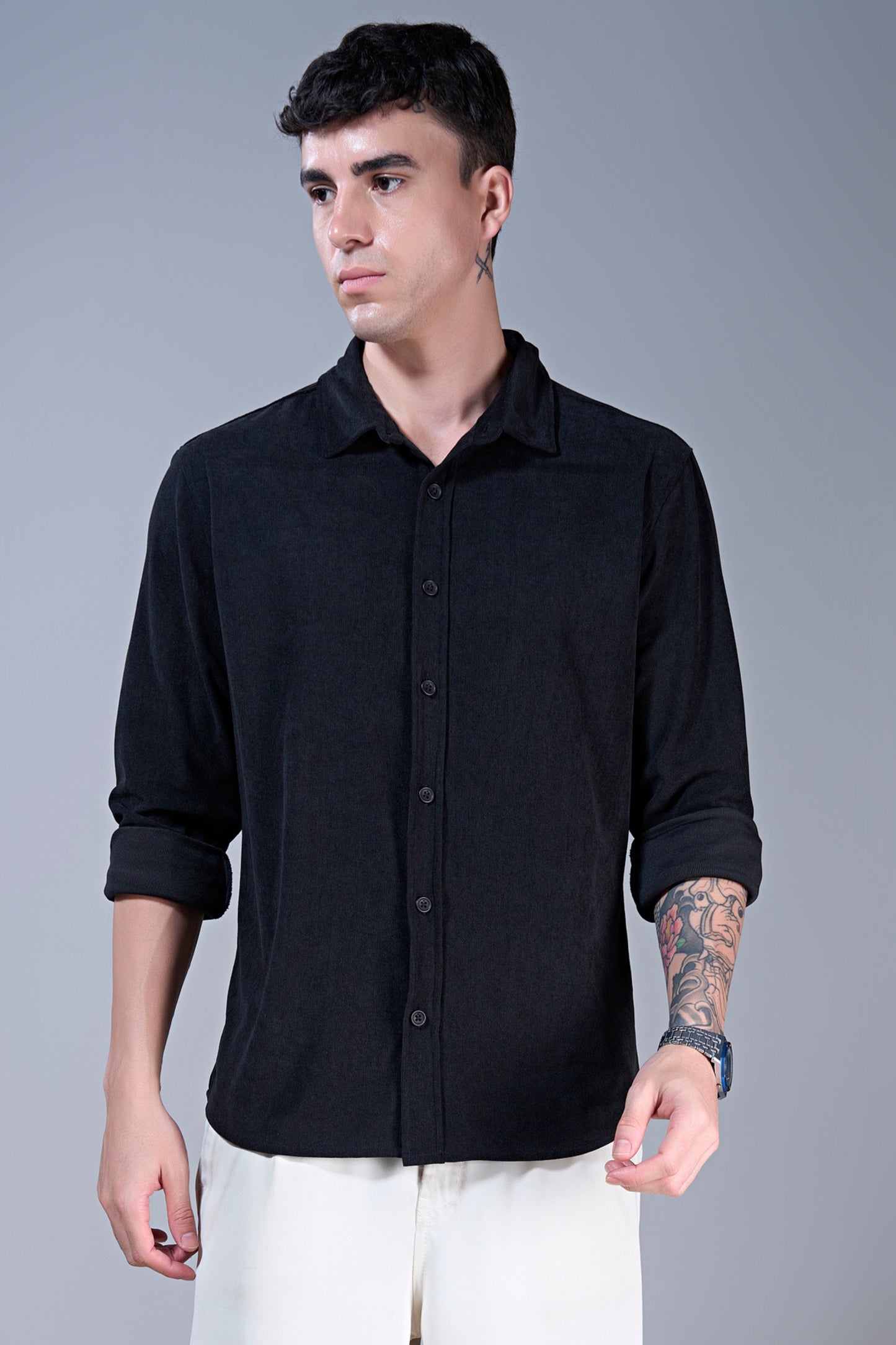 Black - Corduroy Shirt