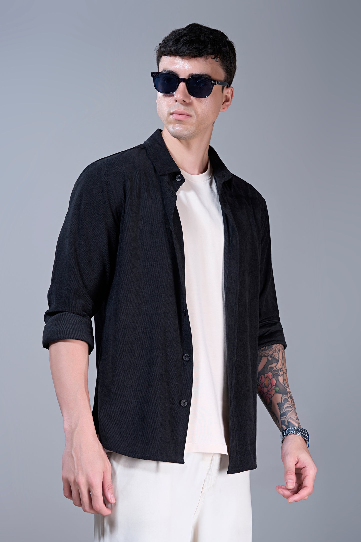 Black - Corduroy Shirt