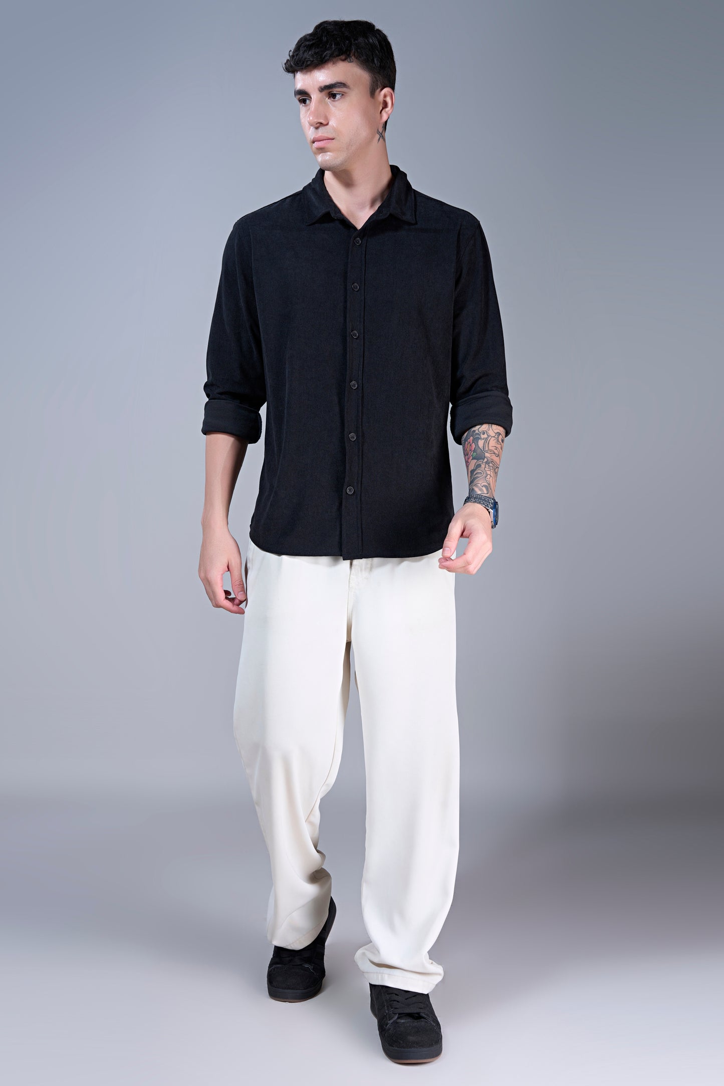 Black - Corduroy Shirt