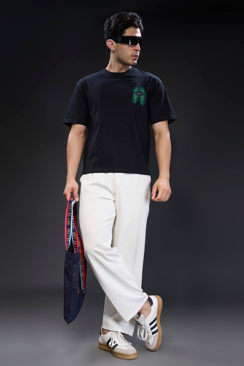 Black GT Print - Oversize T-shirt
