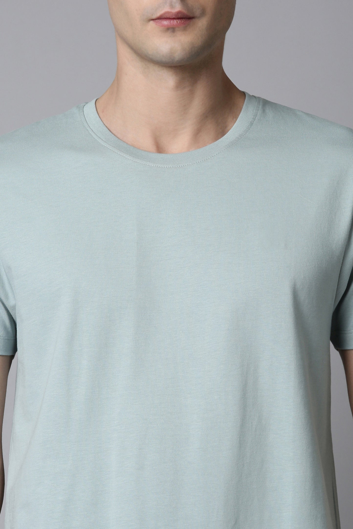 Shanghai Blue Cotton IQ Basics T-SHIRT Maxzone Clothing