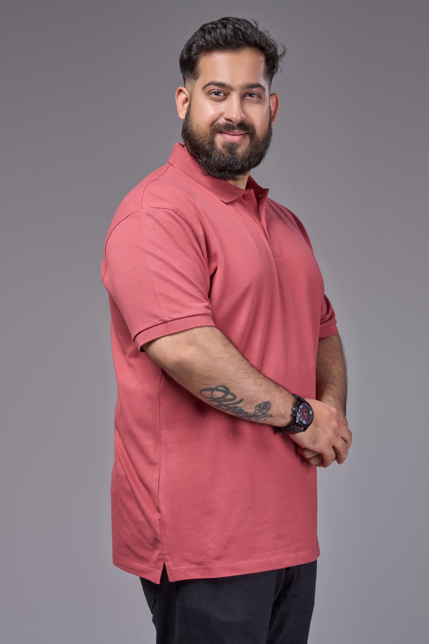 Easta Rose - Cotton Pique Polo Plus Size