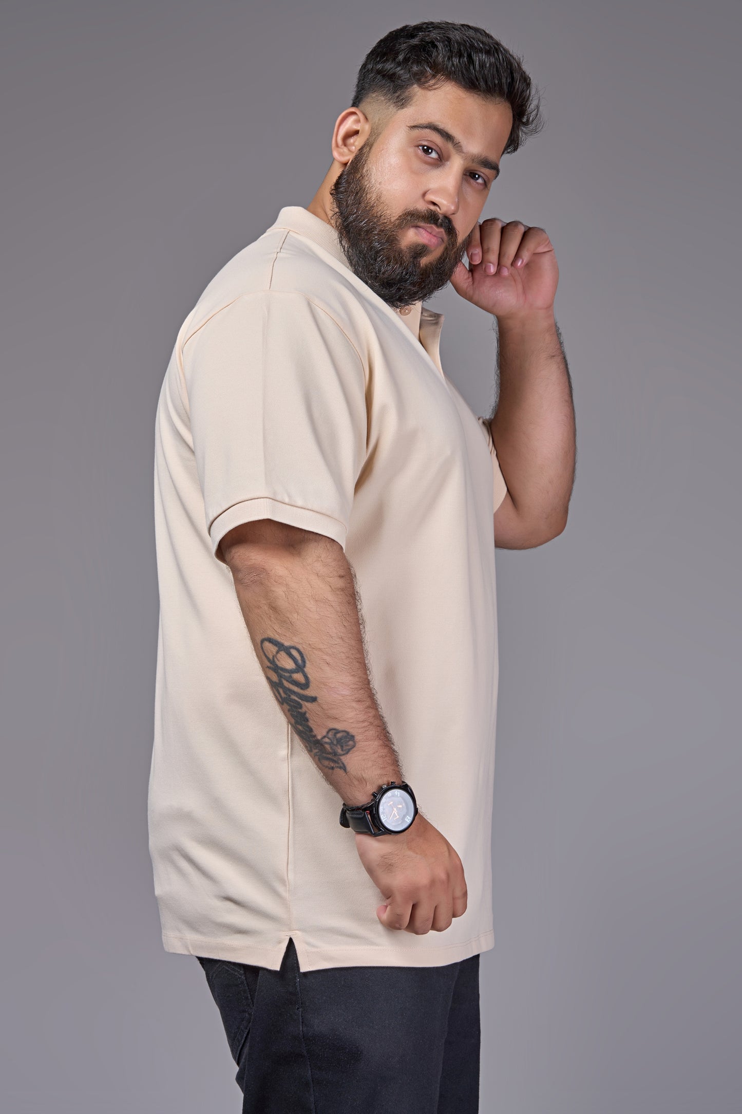 W.Pink - Cotton Pique Polo Plus Size