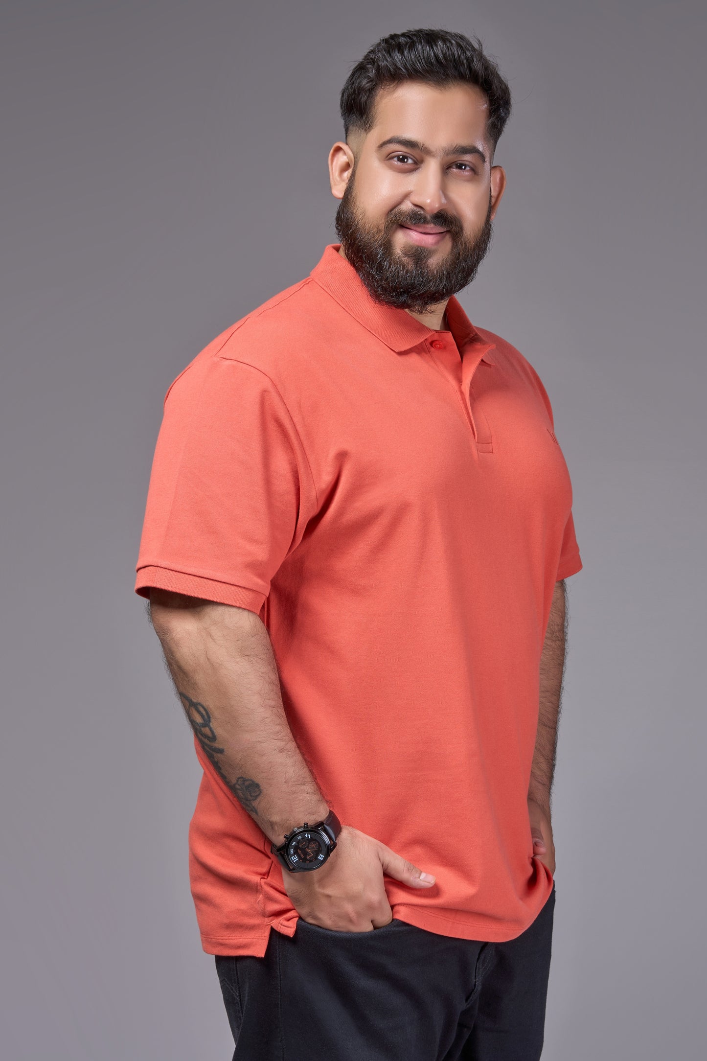 Carrot - Cotton Pique Polo Plus Size