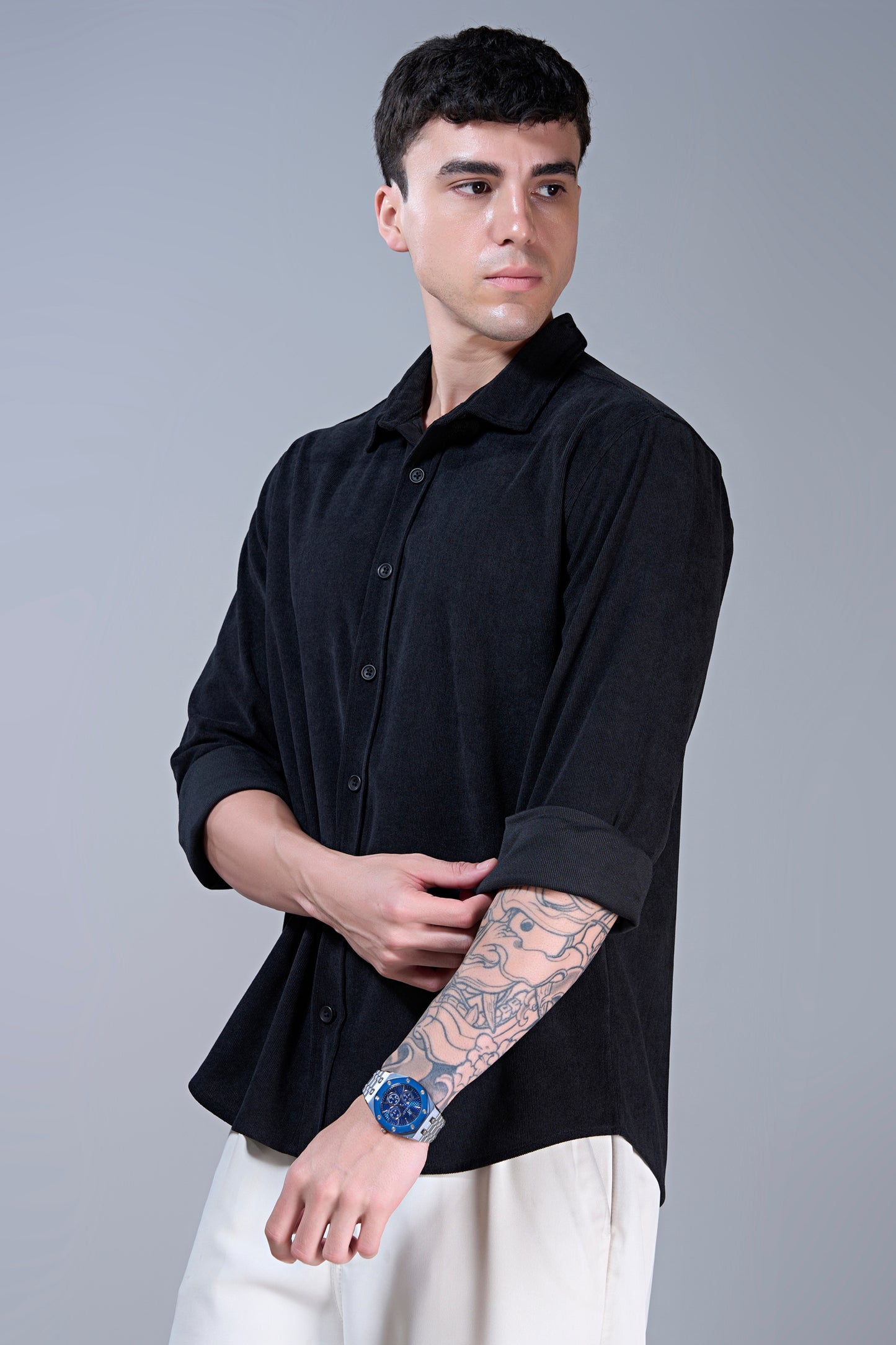 Black - Corduroy Shirt