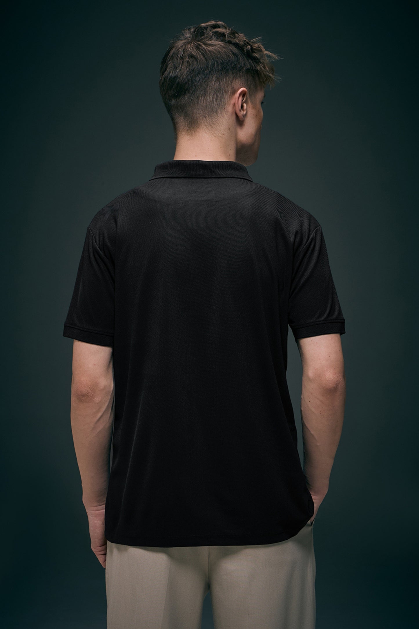 Smart tech polo - Black Polo T-SHIRT Maxzone Clothing