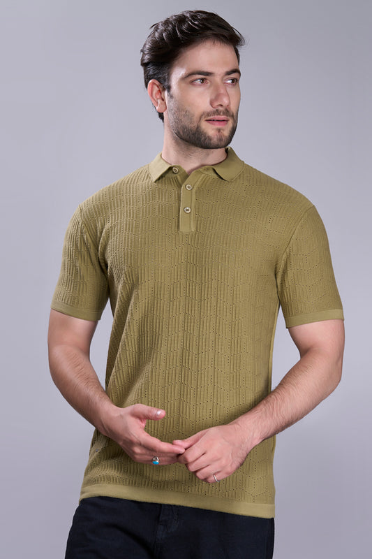 Green - Luxe Knitted Polo