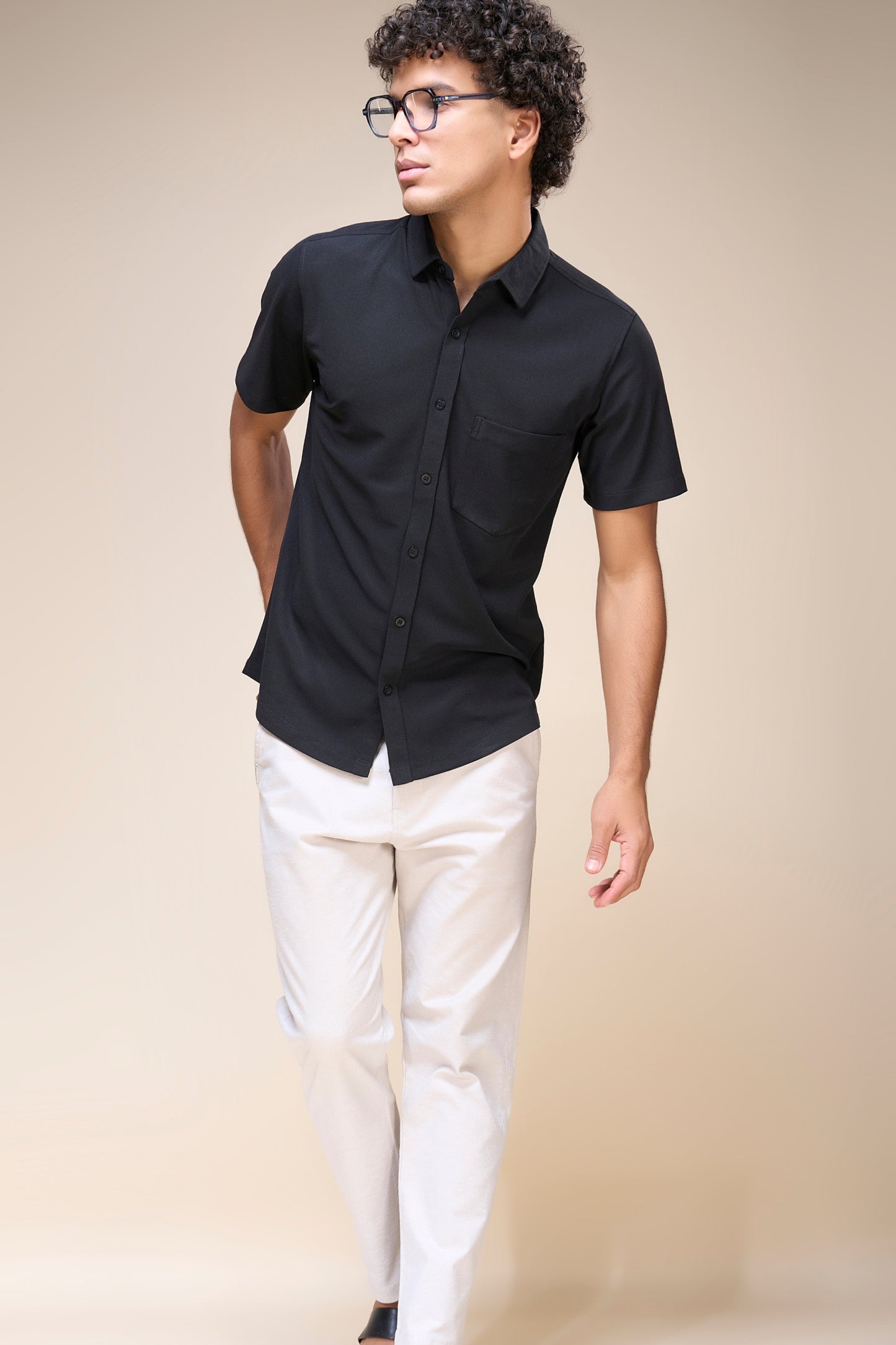 Black - Smart Tech Pocket Shirt Maxzone Clothing