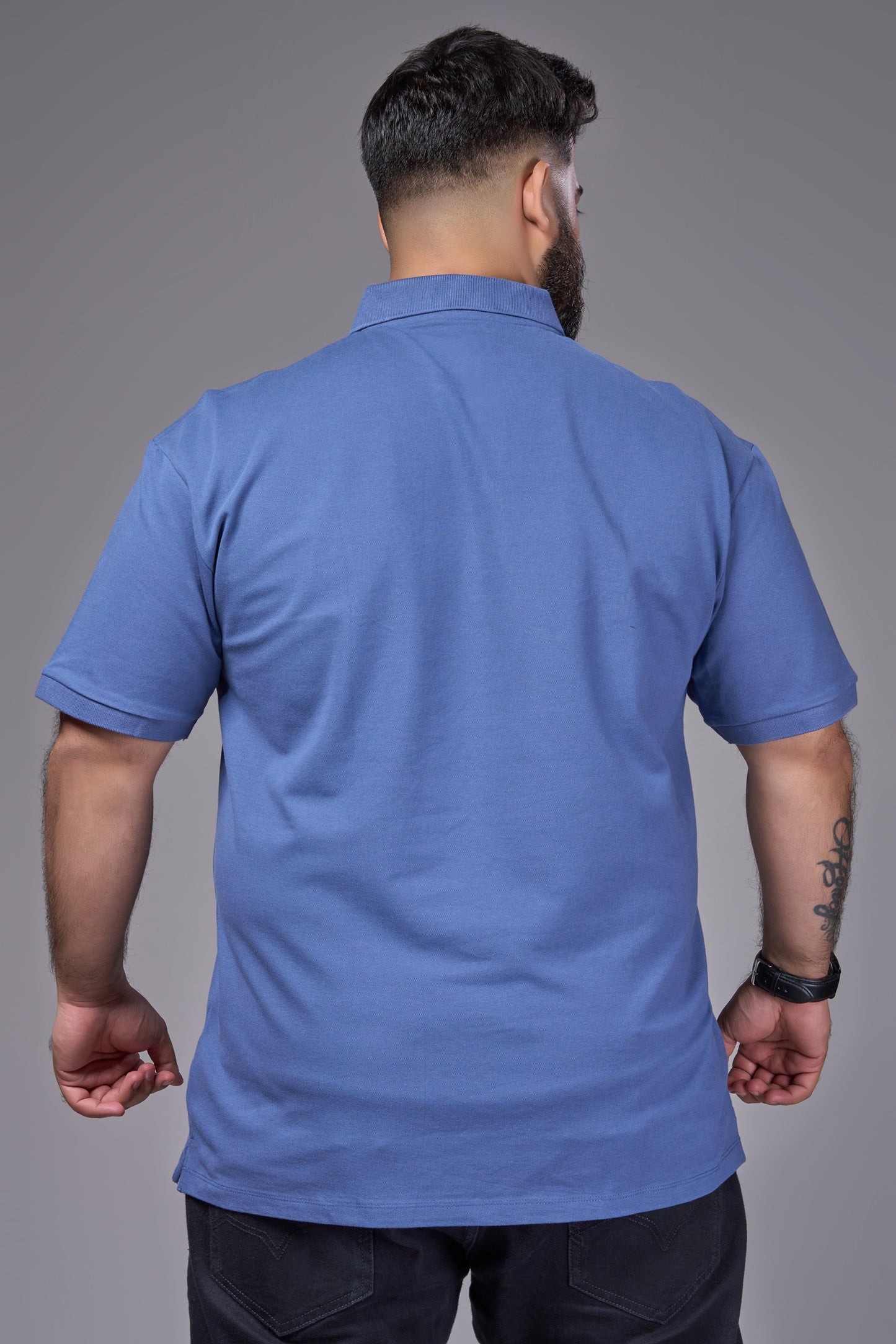 M.Blue - Cotton Pique Polo Plus Size