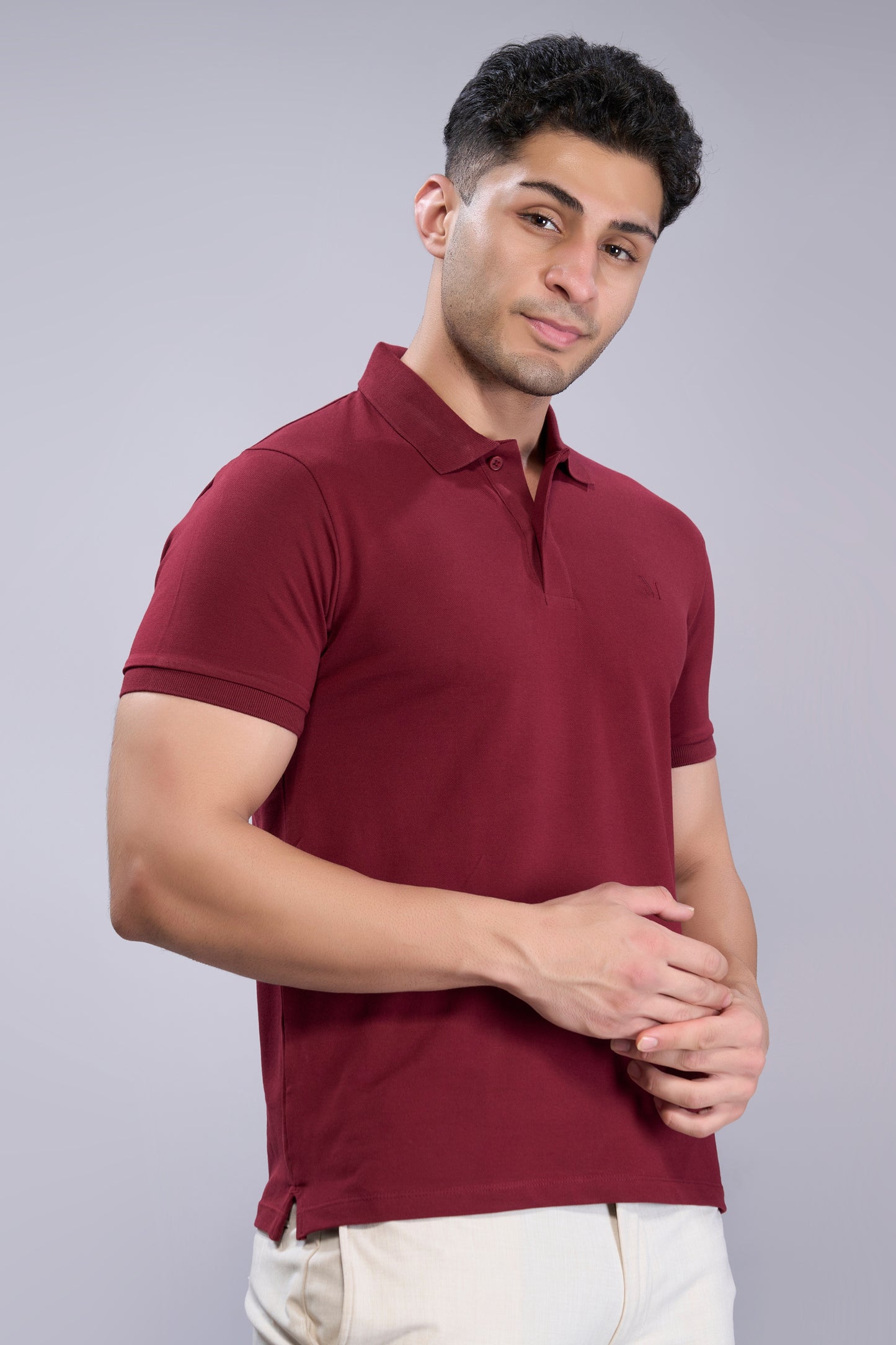 Wine - Cotton Pique Polo