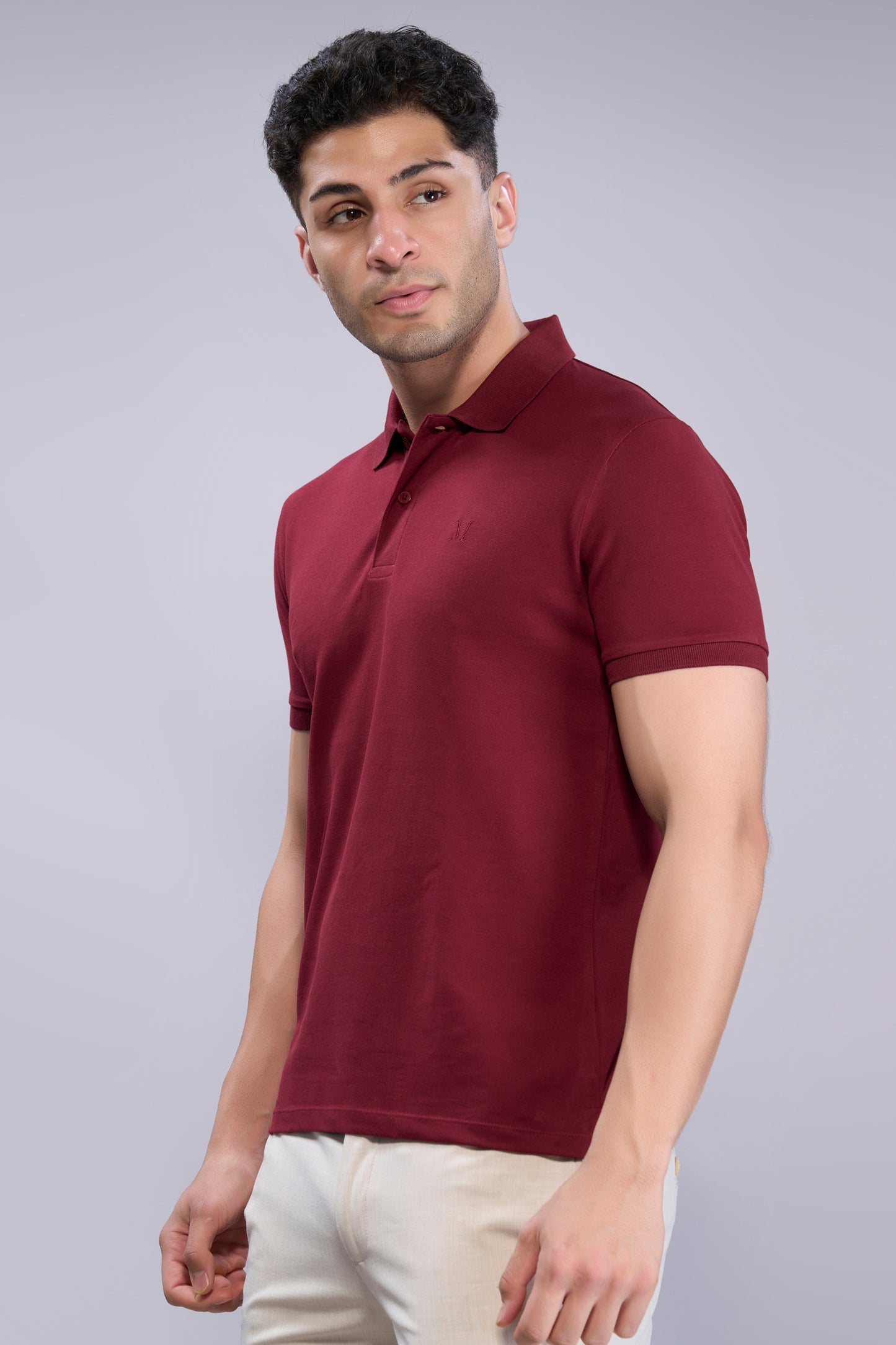 Wine - Cotton Pique Polo