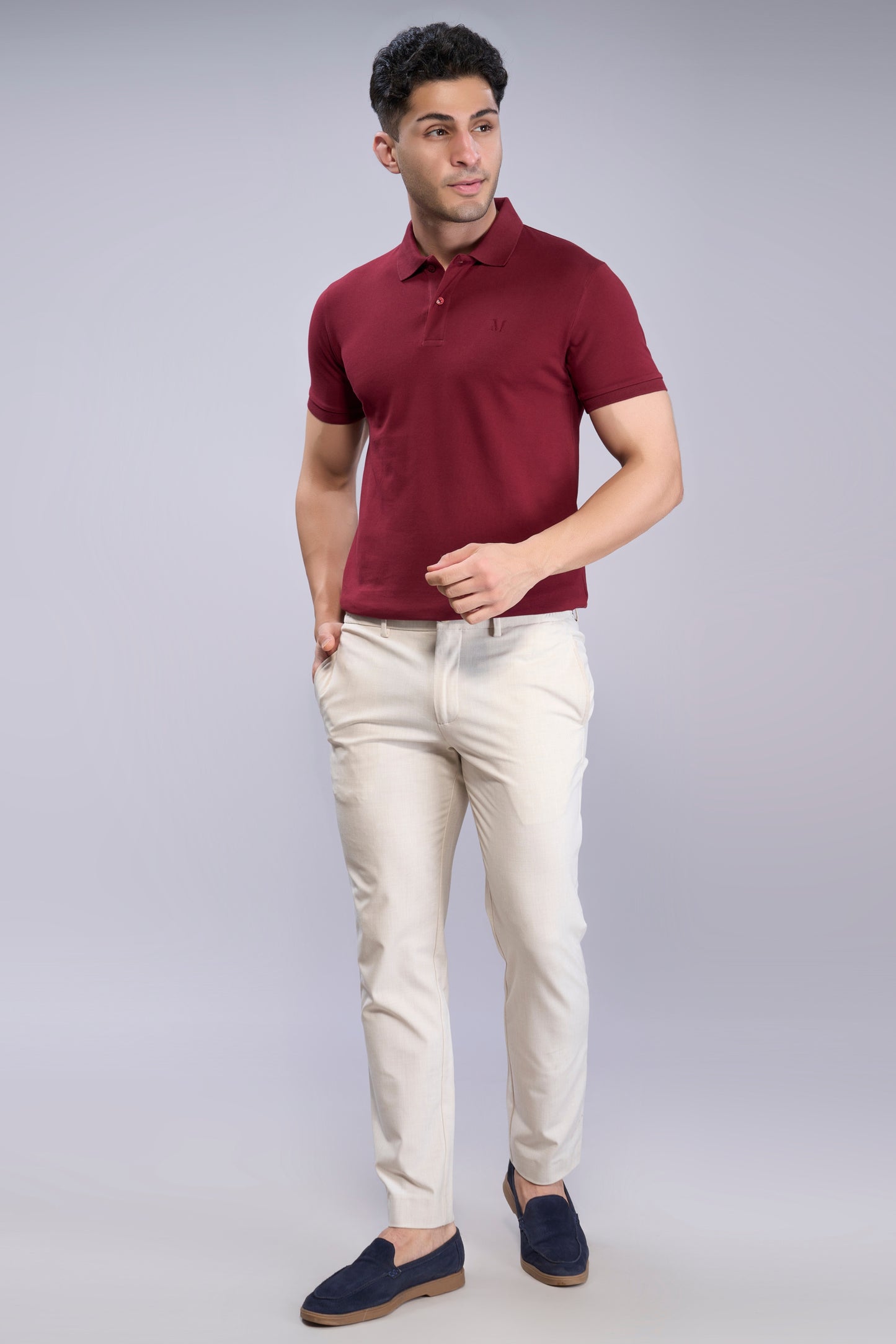Wine - Cotton Pique Polo