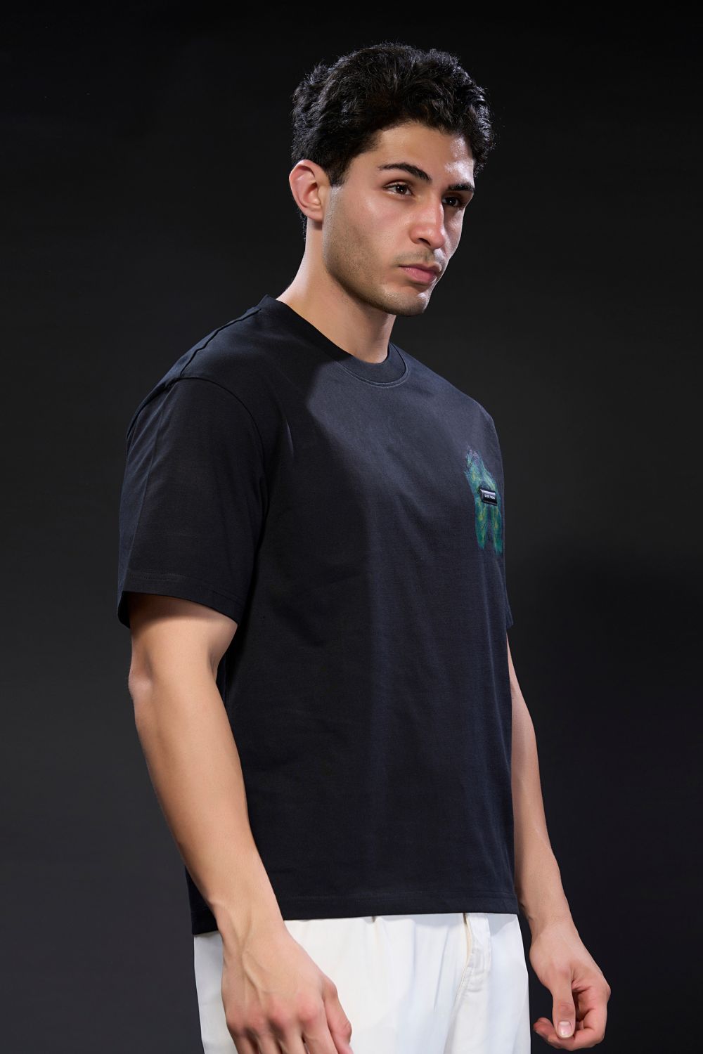 Black GT Print - Oversize T-shirt