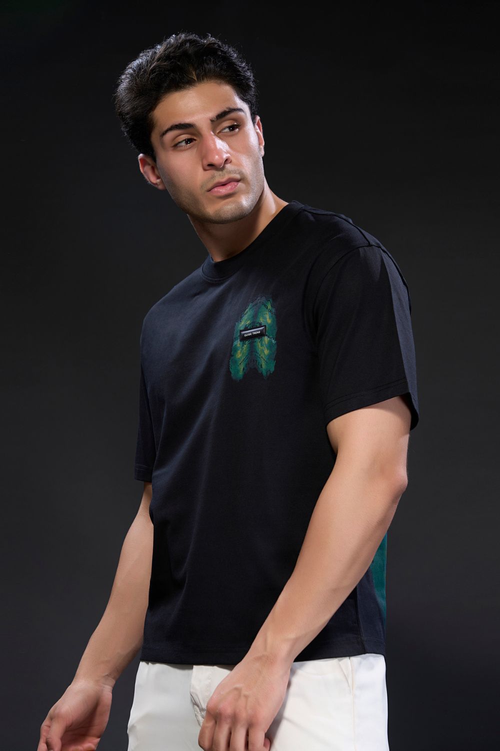 Black GT Print - Oversize T-shirt
