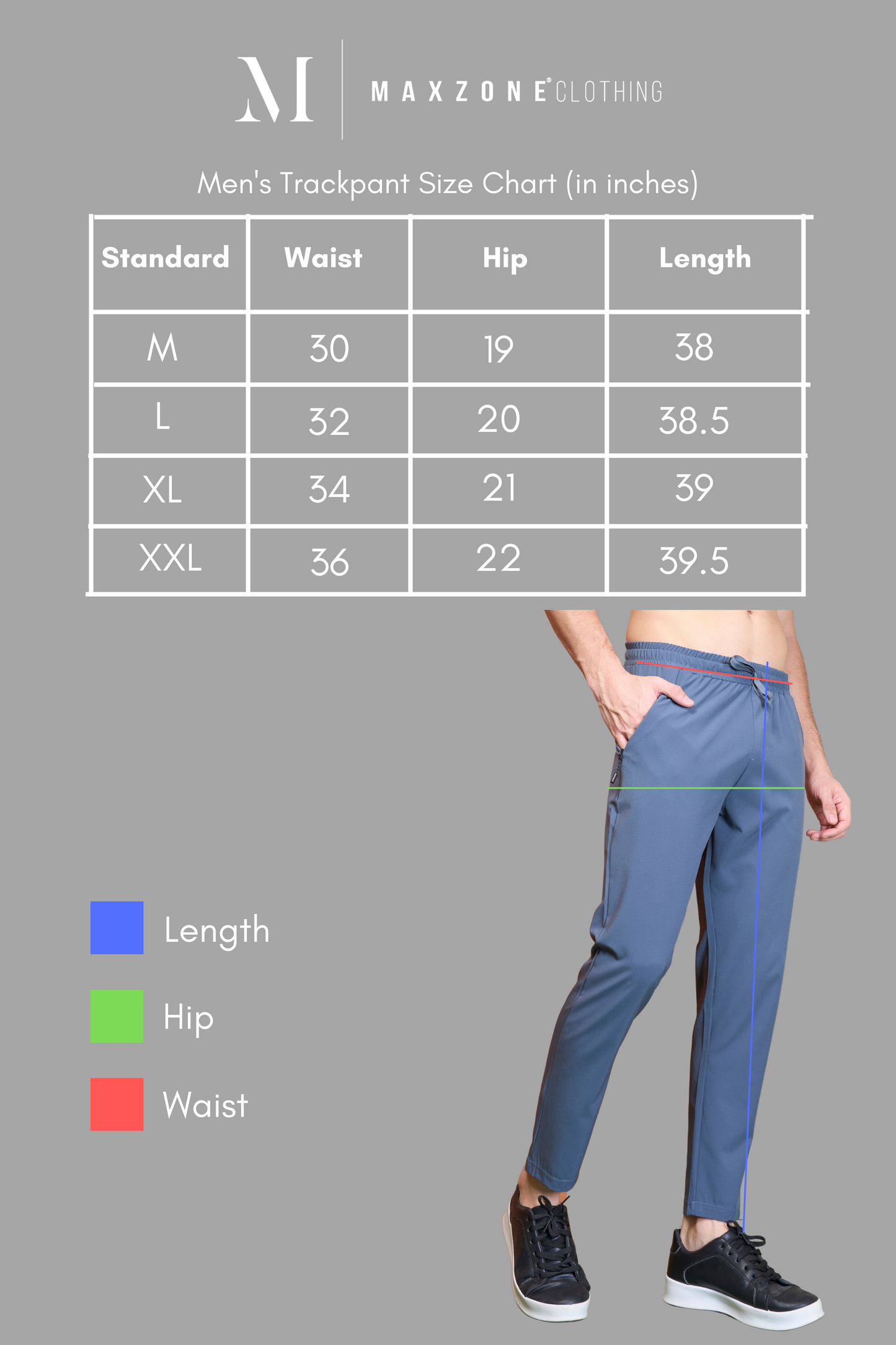 Drawstring Graphite 365 Track Pant Maxzone Clothing