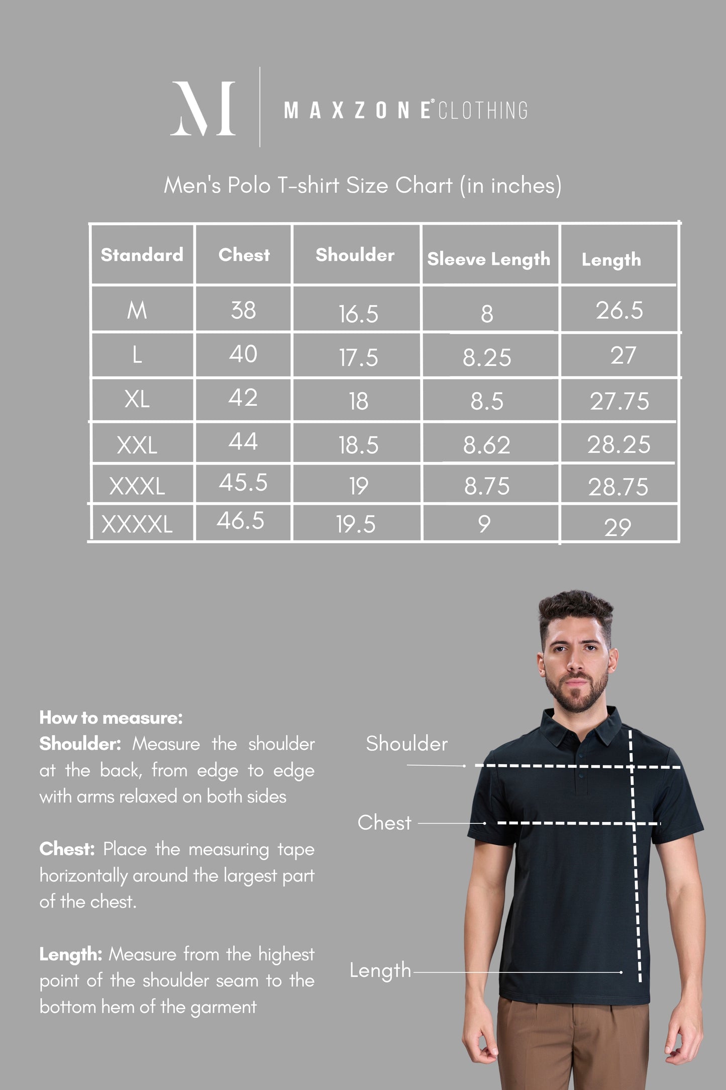 Dark Grey - Stitchless Polo T-shirt