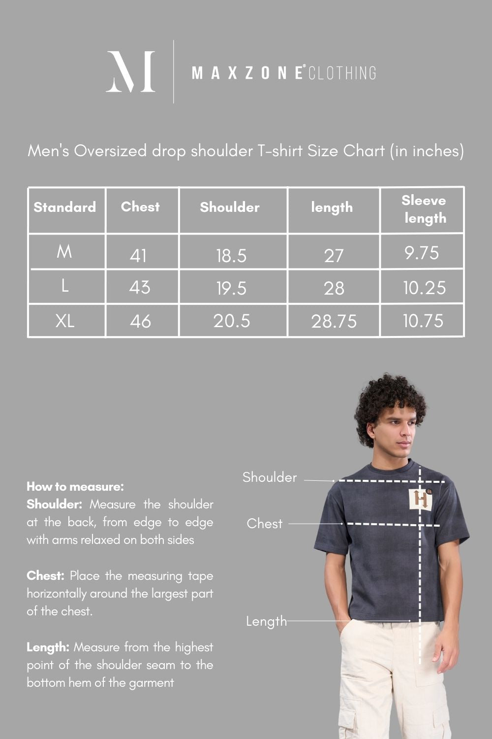 German Grey - Hue T-shirt Maxzone Clothing