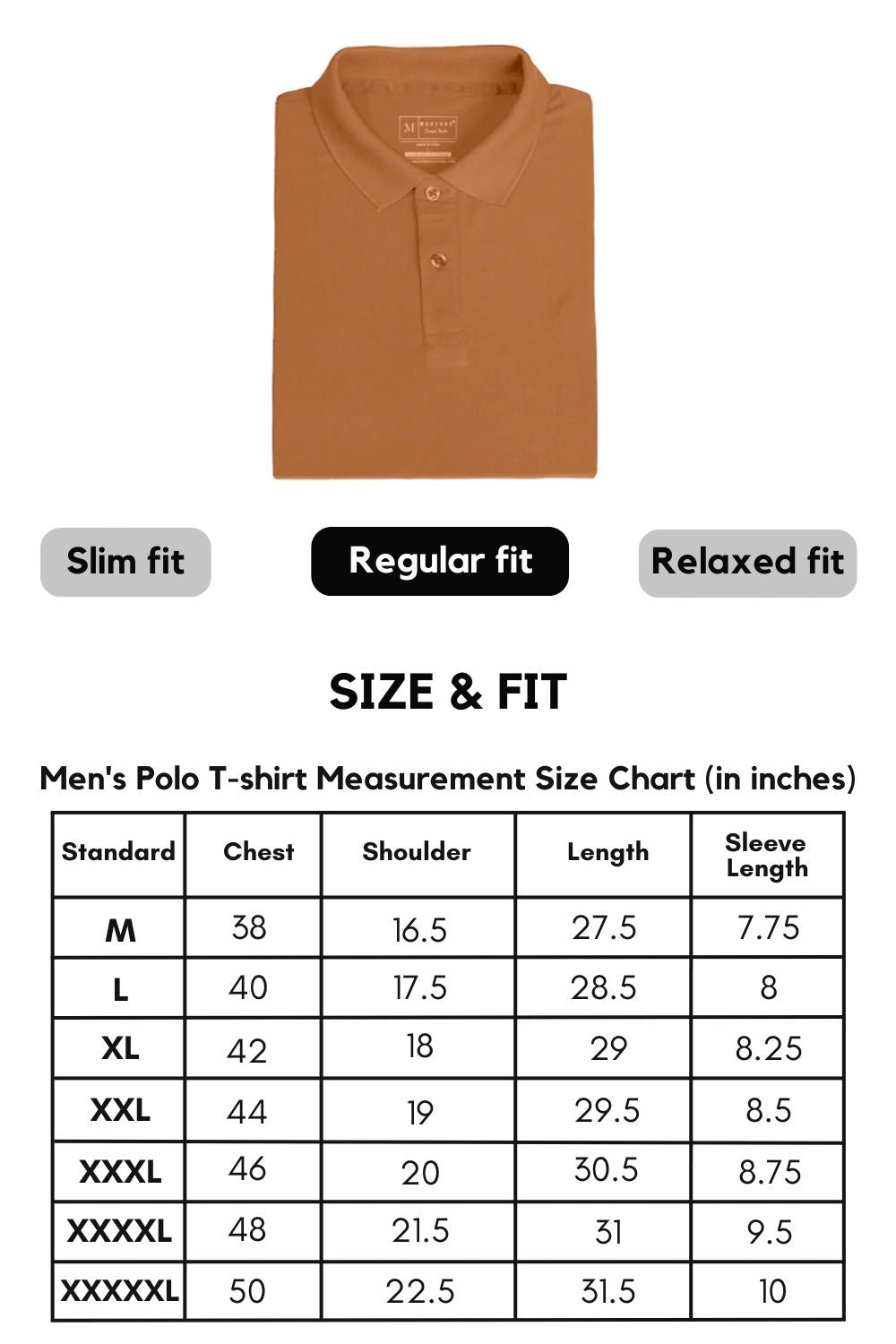 Smart tech polo - Caramel