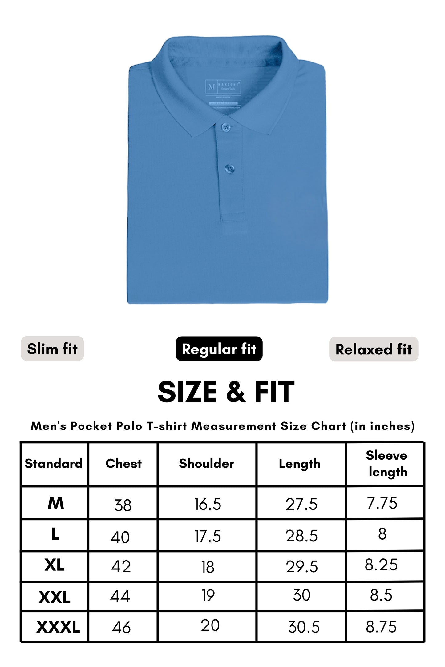 Teal Navy Full Sleeve Smart Tech Polo