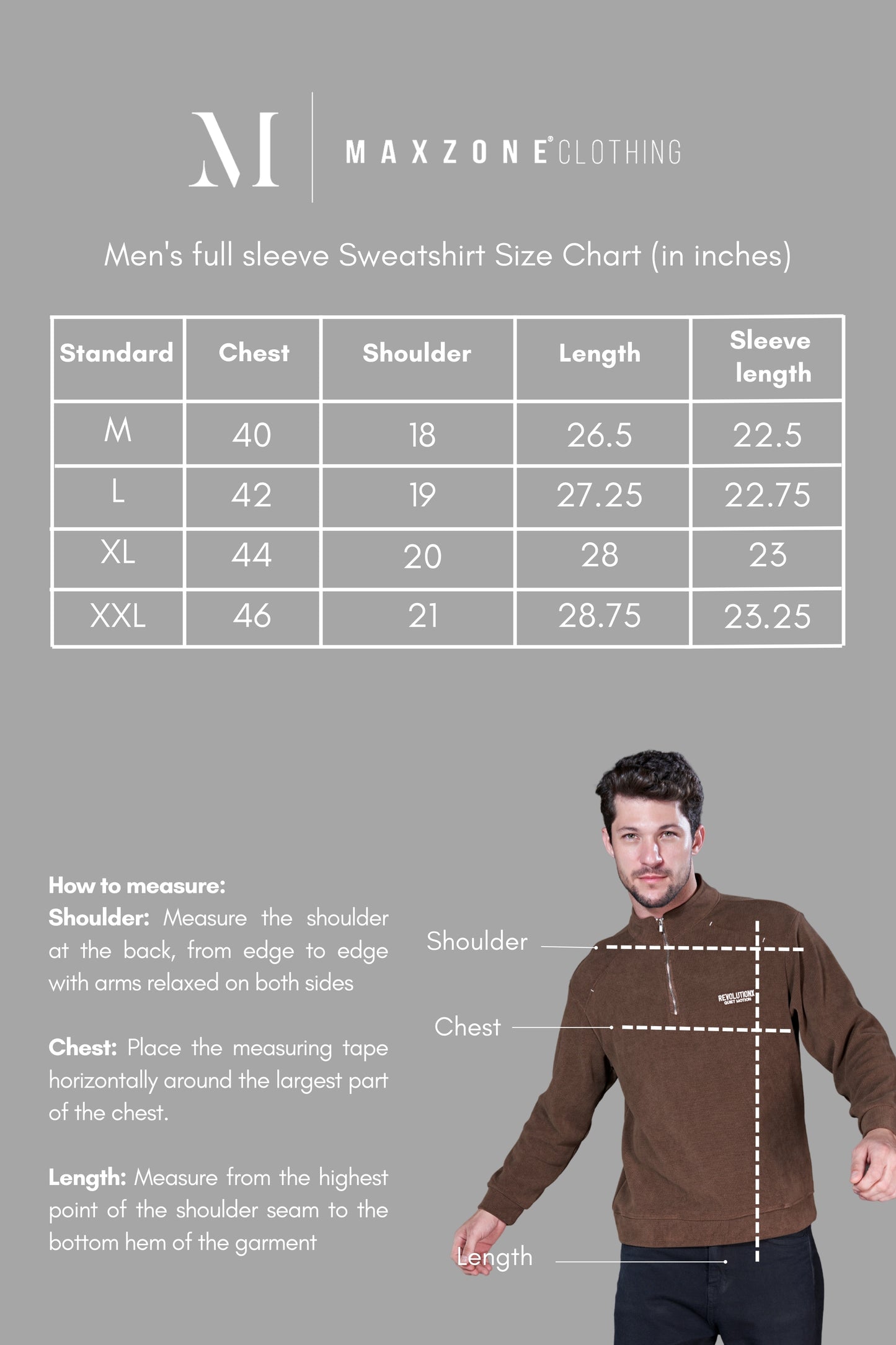 Brown Zipper Sweatshirt