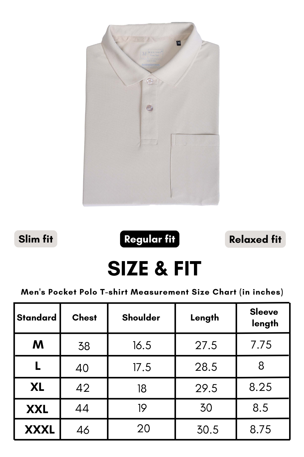 Soft Beige Smart Tech Pocket + Polo T-shirts Maxzone Clothing