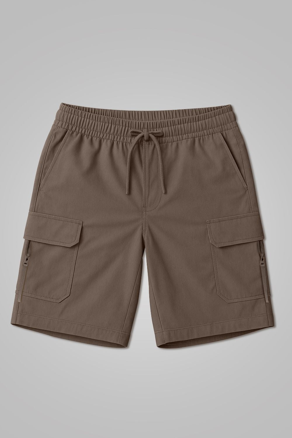 Olive - Cargo Zip Pocket Shorts