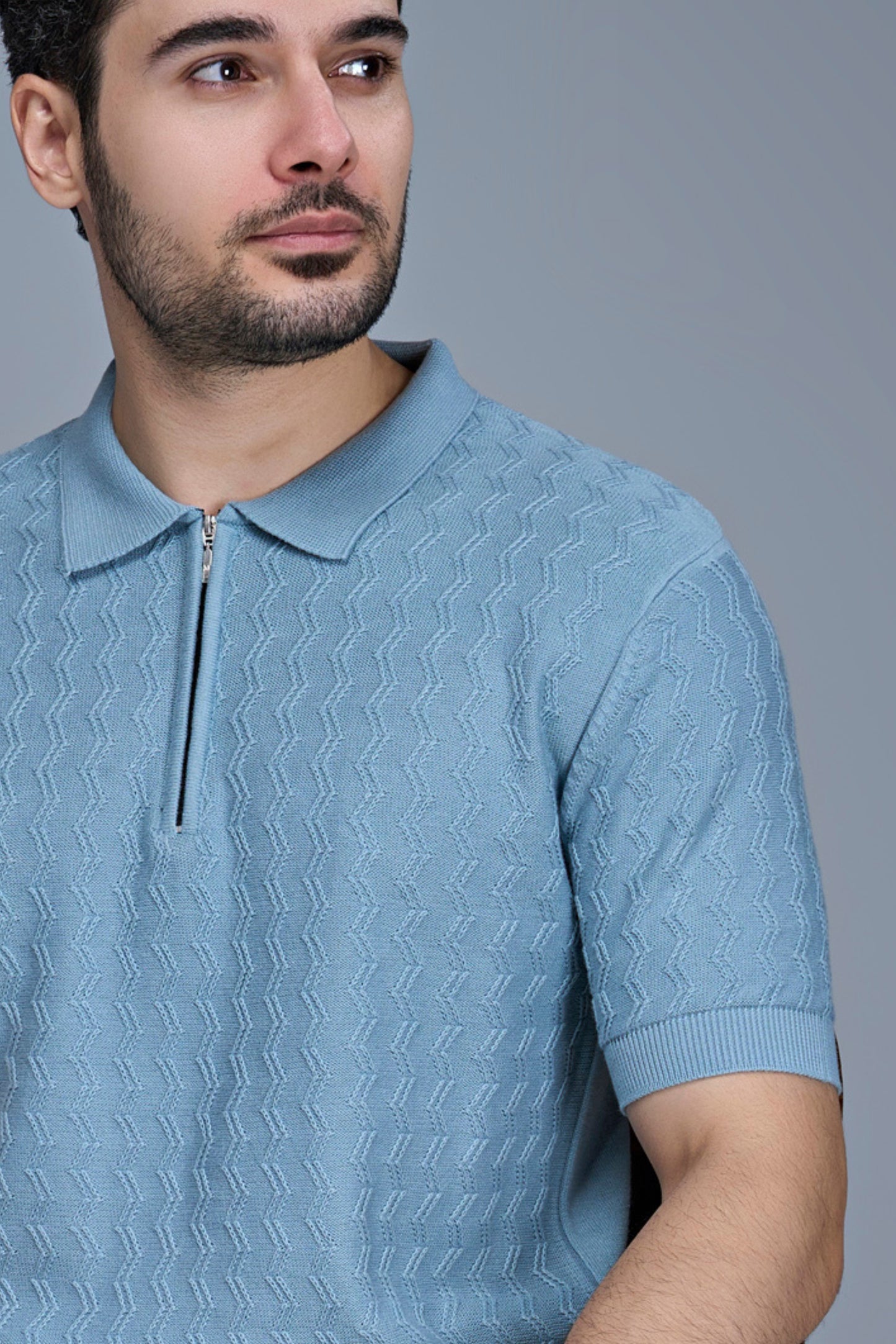 Sea Shell - Luxe Knitted Polo Maxzone Clothing M