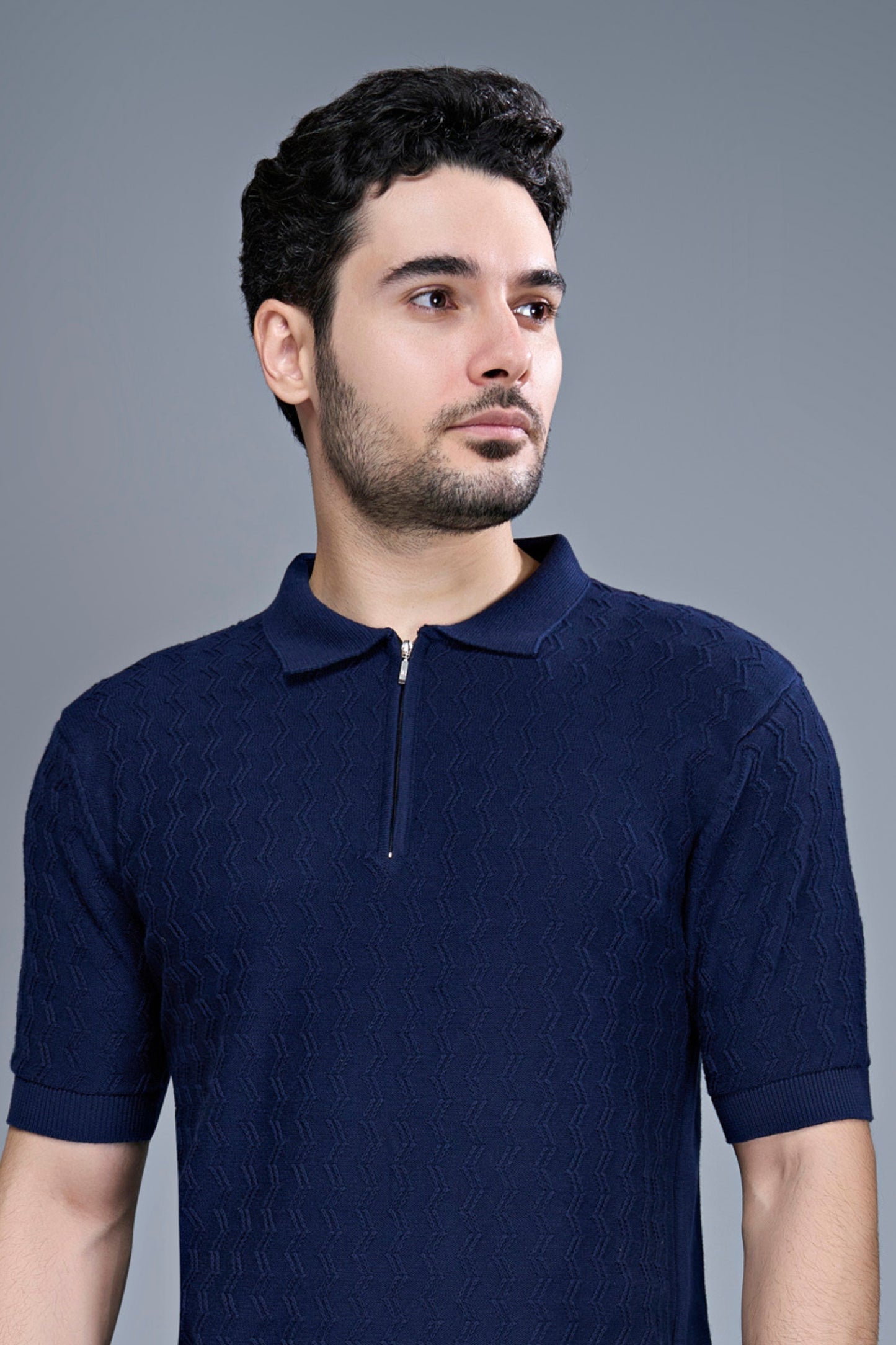 Atlantic Teal - Luxe Knitted Polo Maxzone Clothing
