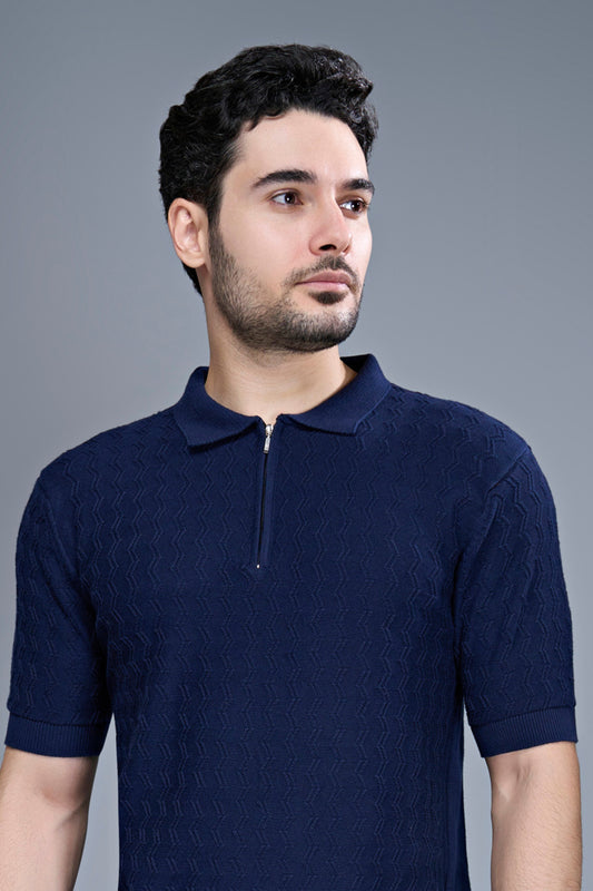 Atlantic Teal - Luxe Knitted Polo Maxzone Clothing