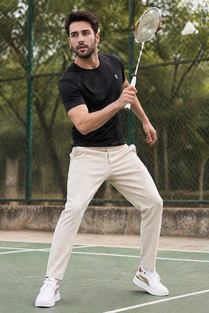 Beige - Linear Track Pant