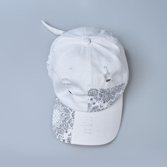 White Design Cap  Maxzone Clothing   