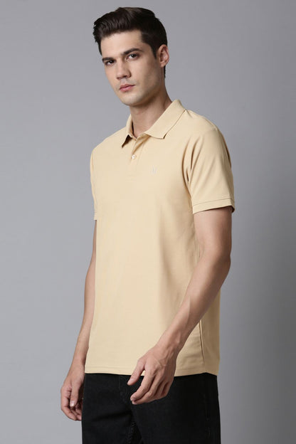 Smart tech polo - Bisque  Maxzone Clothing   