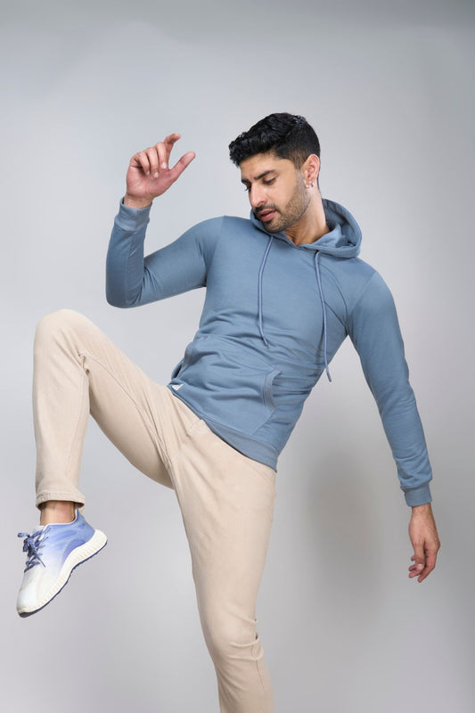 Shop Men's Niagara Plain Solid Hoodie-front Maxzone Clothing