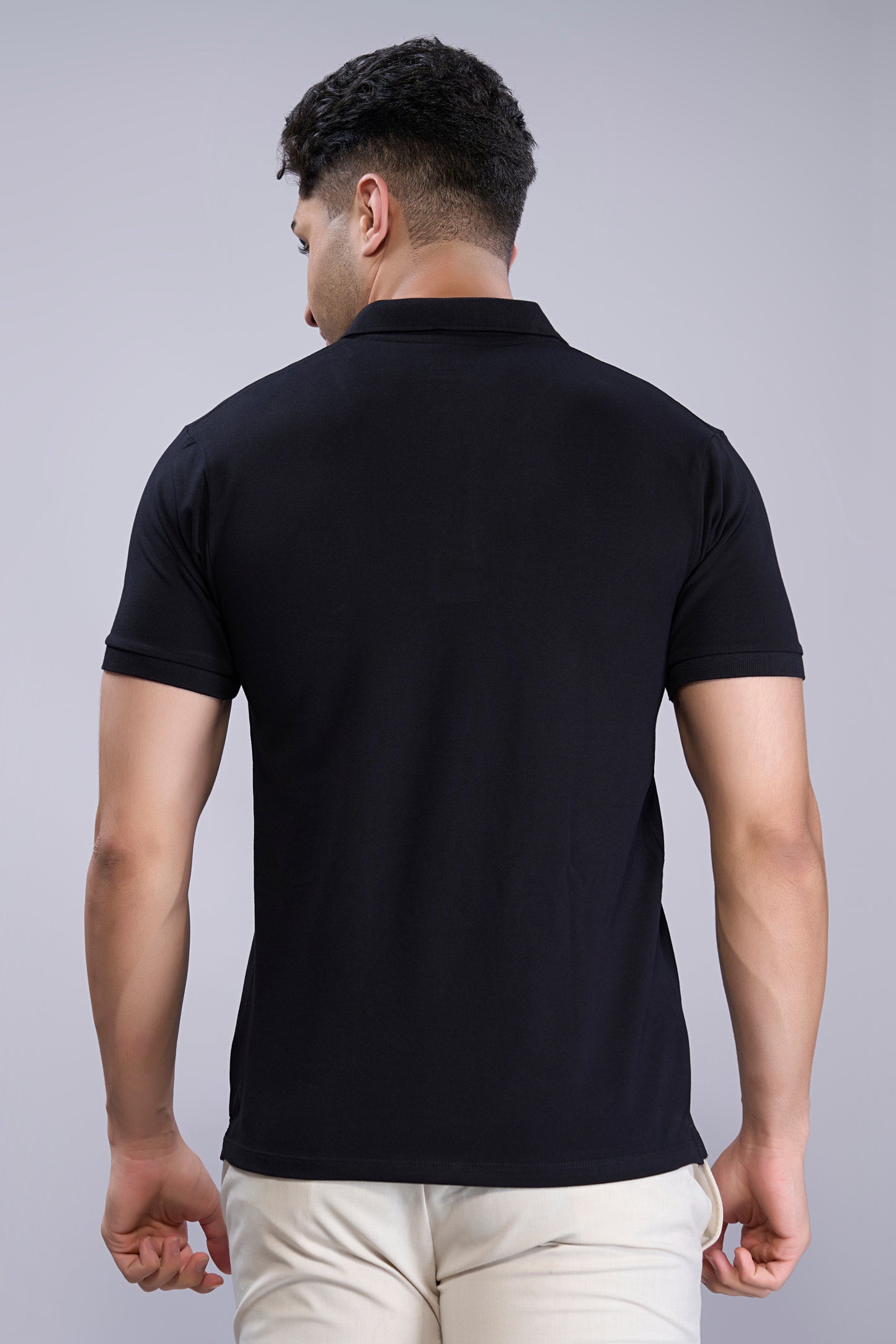 Black - Cotton Pique Polo