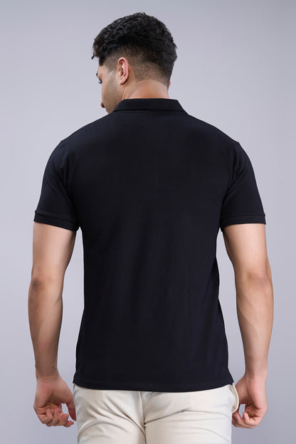 Black - Cotton Pique Polo