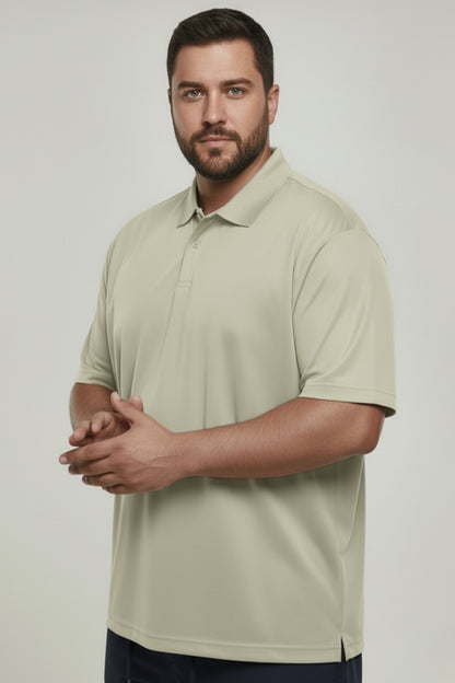 Spring Green - Smart Tech Polo Plus Size