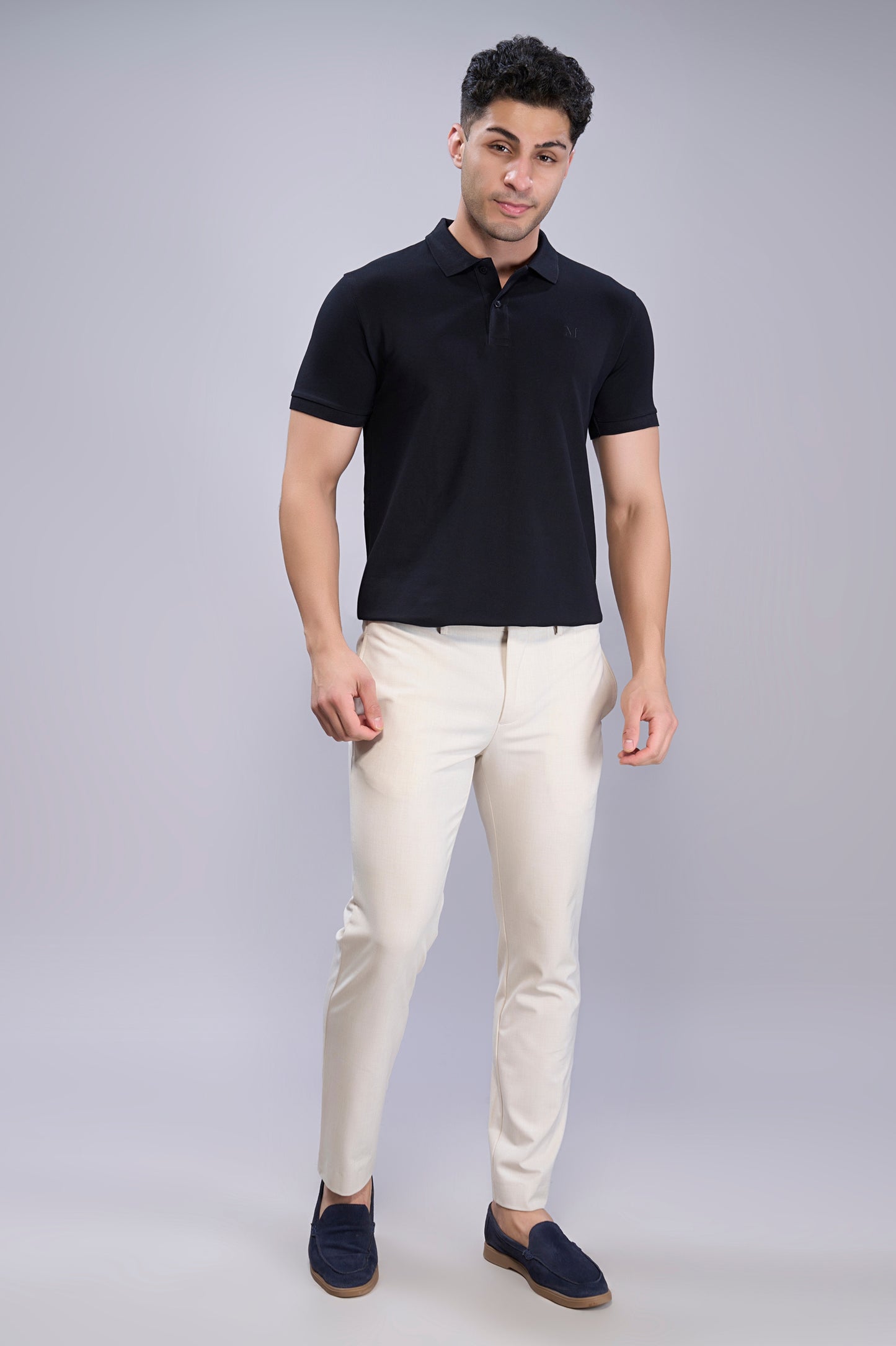Black - Cotton Pique Polo