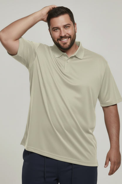 Spring Green - Smart Tech Polo Plus Size