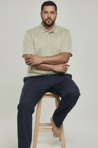 Spring Green - Smart Tech Polo Plus Size