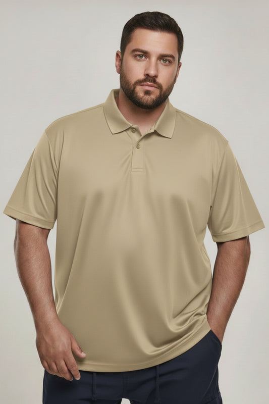 Sage Green - Smart Tech Polo Plus Size