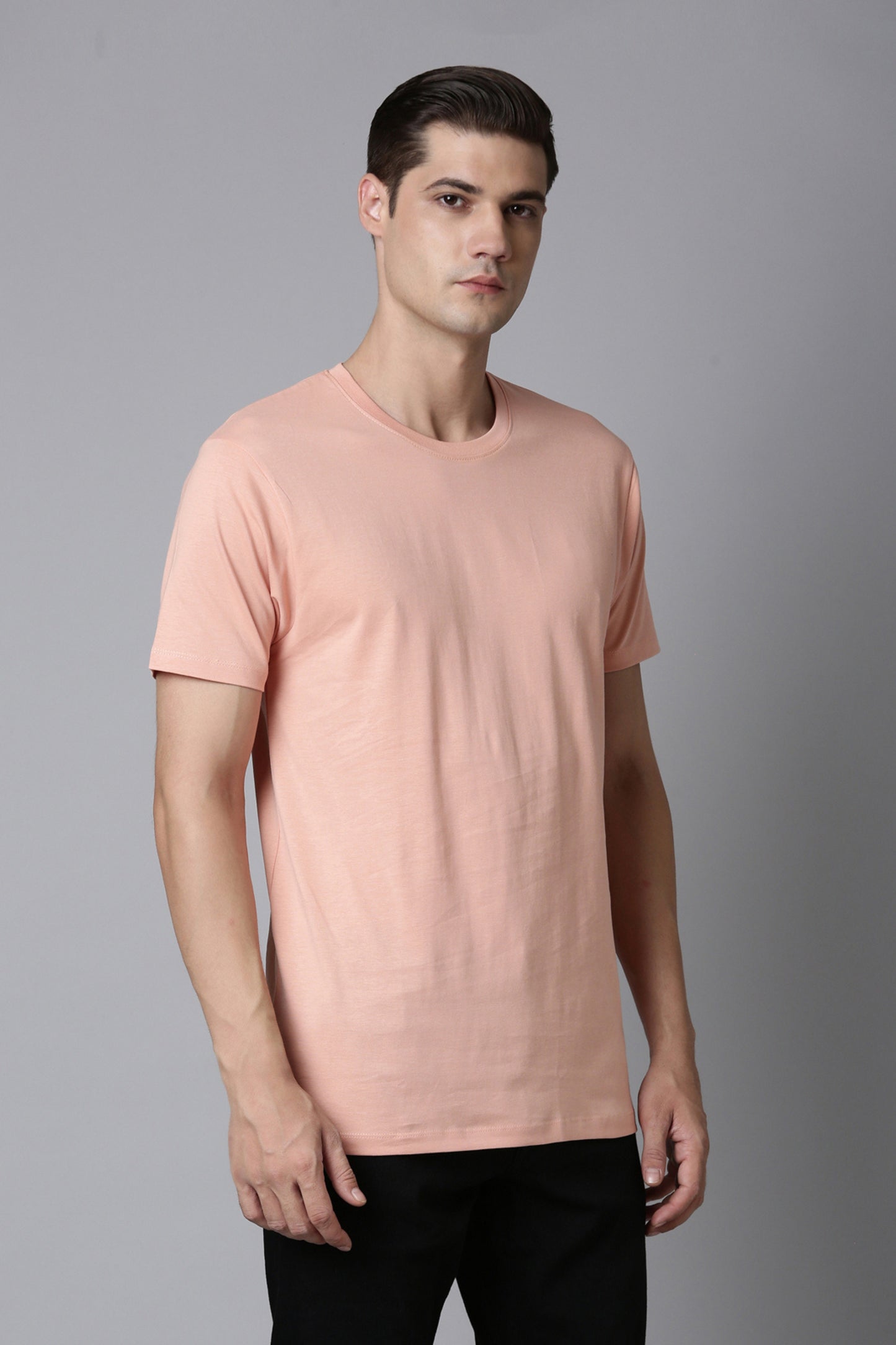 Light orange Cotton IQ Basics T-SHIRT Maxzone Clothing