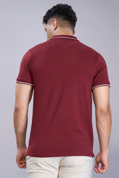 Maroon - Identity Pocket Polo