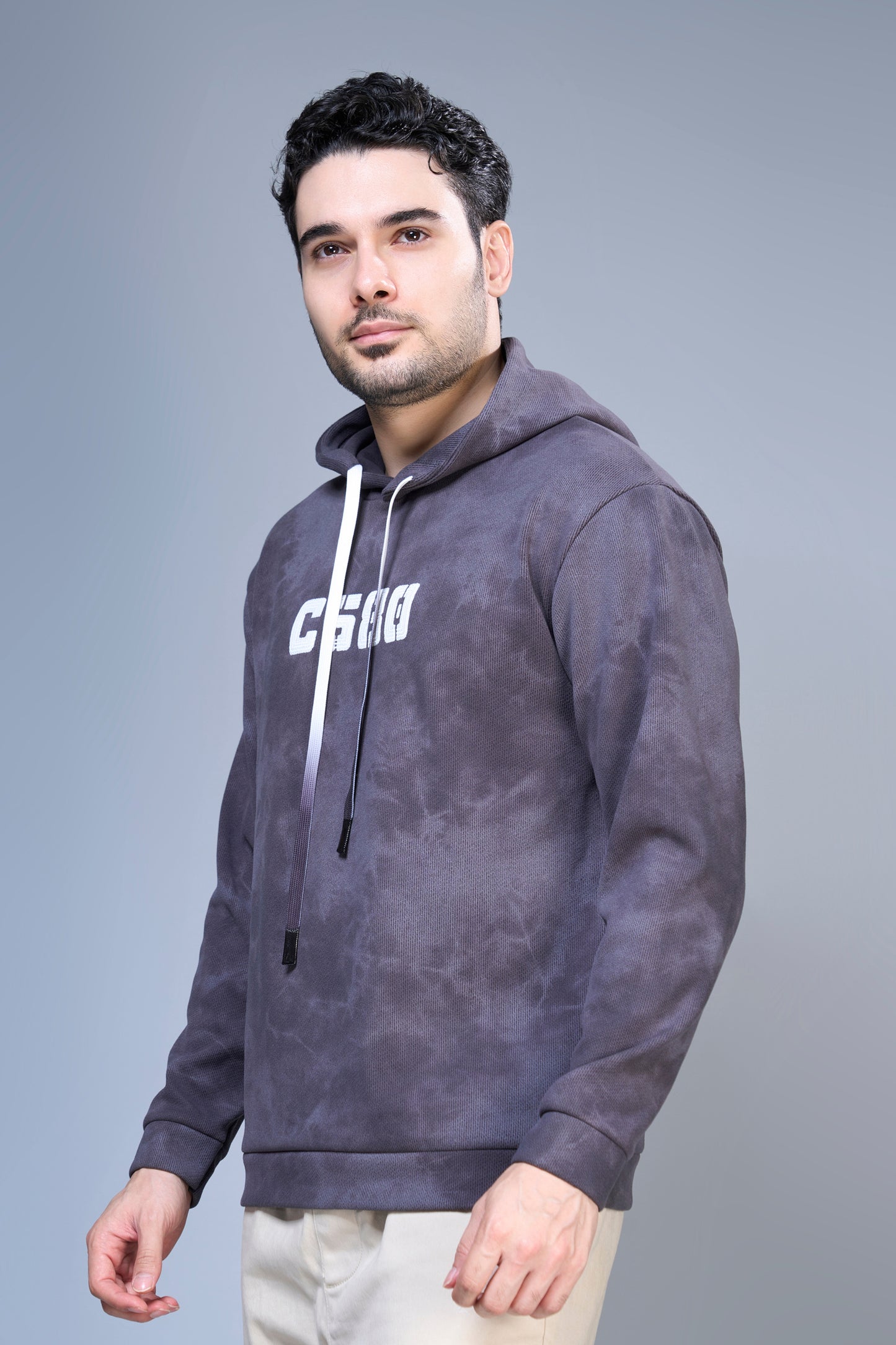 Dark Grey - Smoky Hoodie Maxzone Clothing