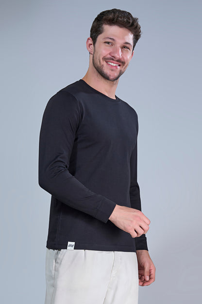 Black Cotton IQ Full Sleeve