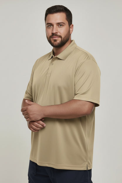 Sage Green - Smart Tech Polo Plus Size